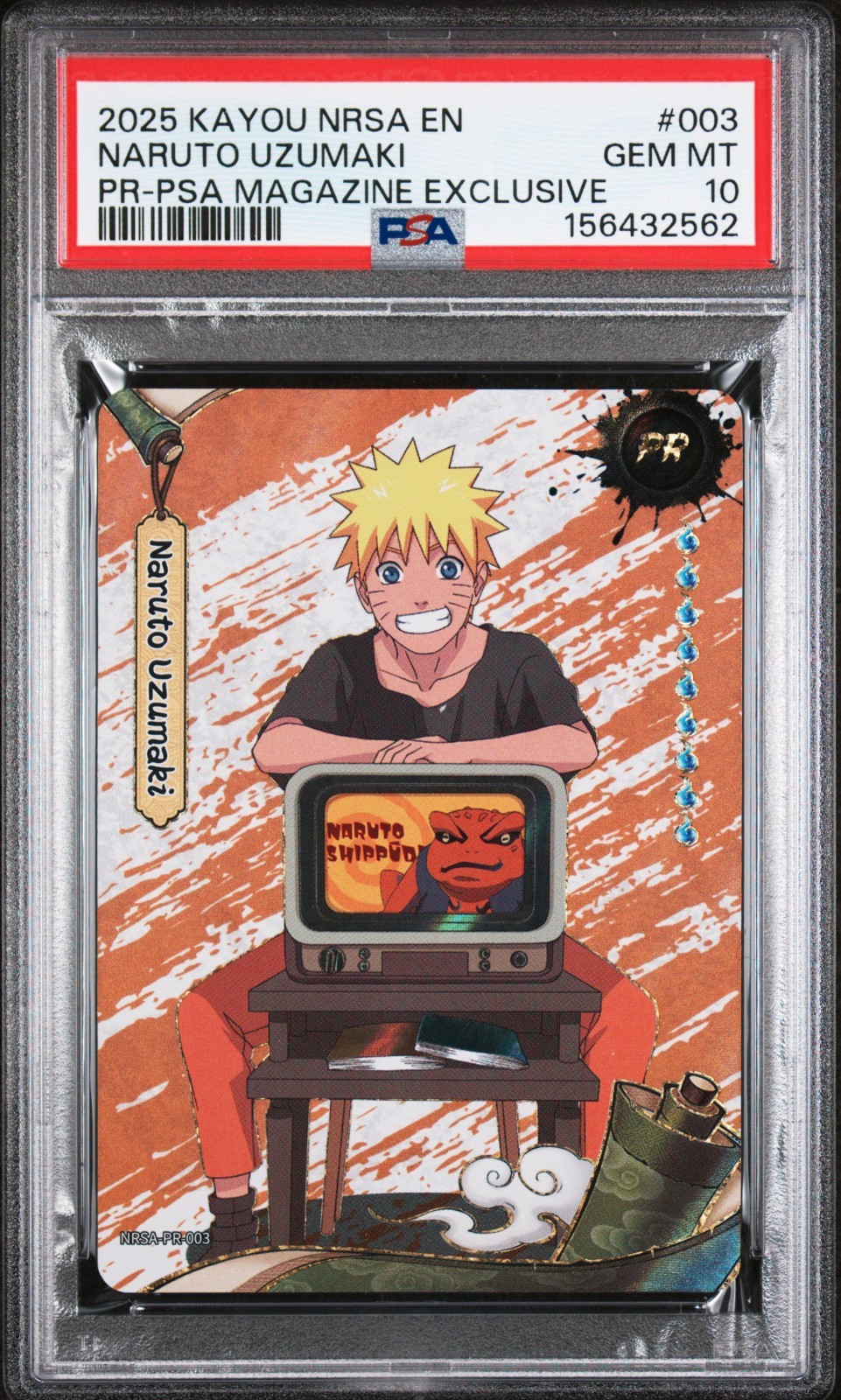 2025 Kayou Naruto Uzumaki Promo PSA Magazine Exclusive #NRSA-PR-003 PSA 10