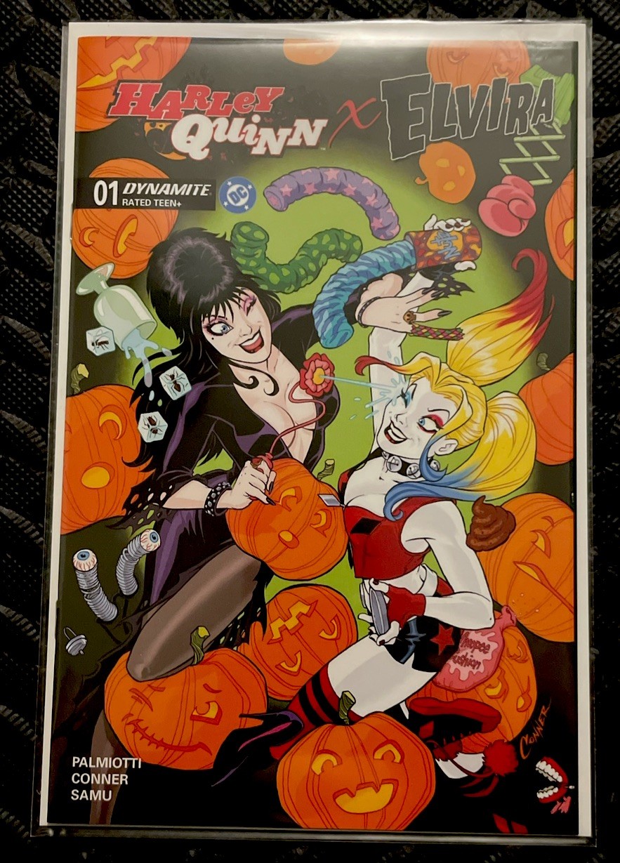 HARLEY QUINN X ELVIRA #1 CVR A AMANDA CONNER Dynamite DC Comics 