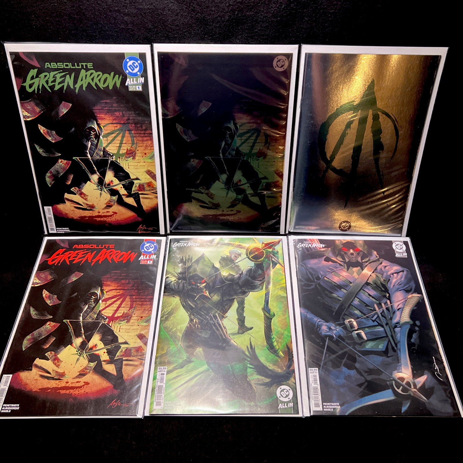Freccia verde assoluta #1 variante principale e fogli + #1 seconde stampe DC Comics 2026