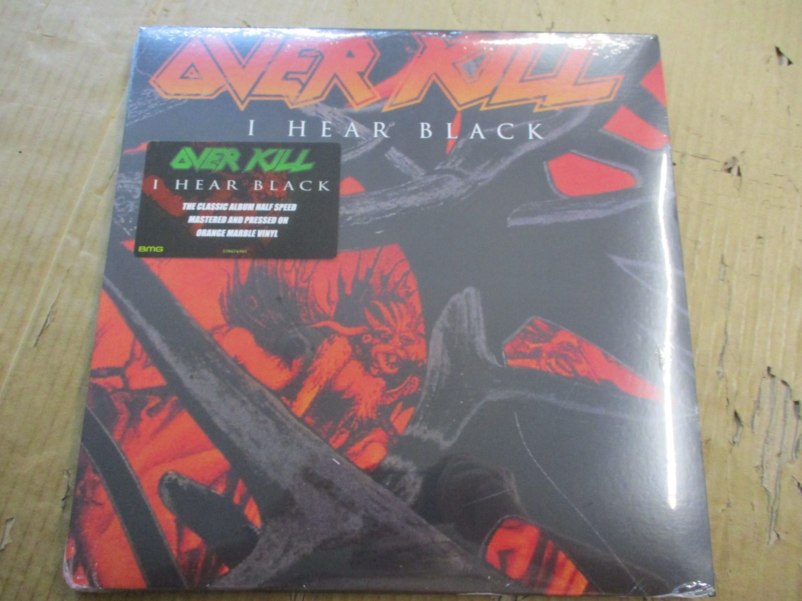 OVERKILL - I HEAR BLACK - LP RISTAMPA VINILE ORANGE MARBLE SIGILLATO 2023