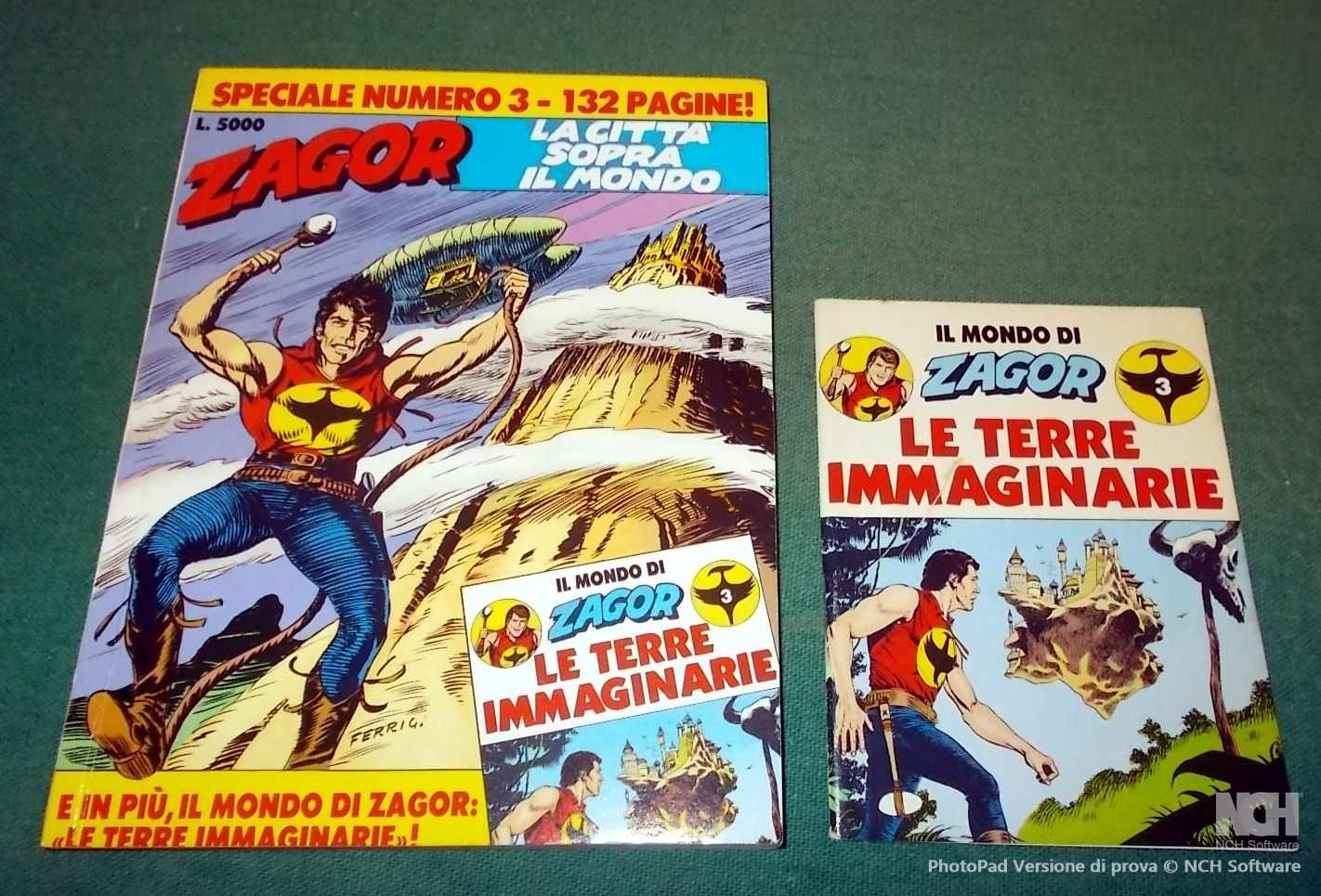 ZAGOR SPECIALE n. 3 con ALBETTO "La Città sopra il Mondo" edizione Bonelli 1990