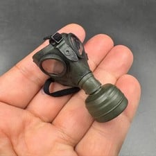 Modellino maschera antigas tattica soldato seconda guerra mondiale 1/6 accessorio per corpo action figure 12"