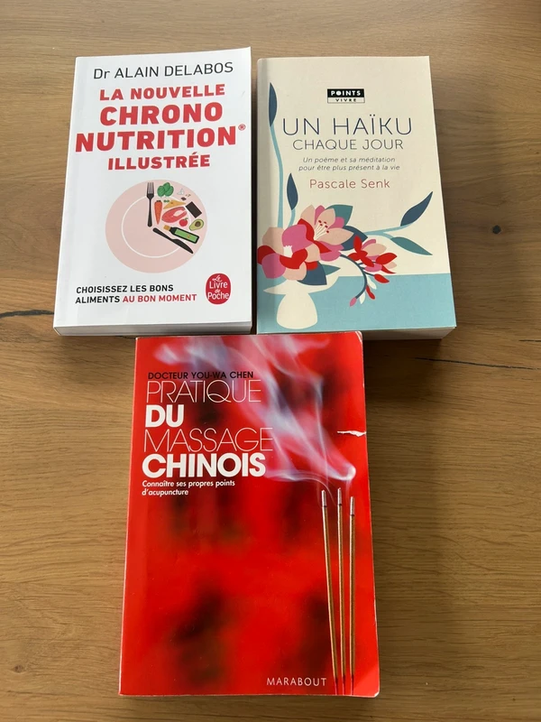 Lot 3 livres bien être