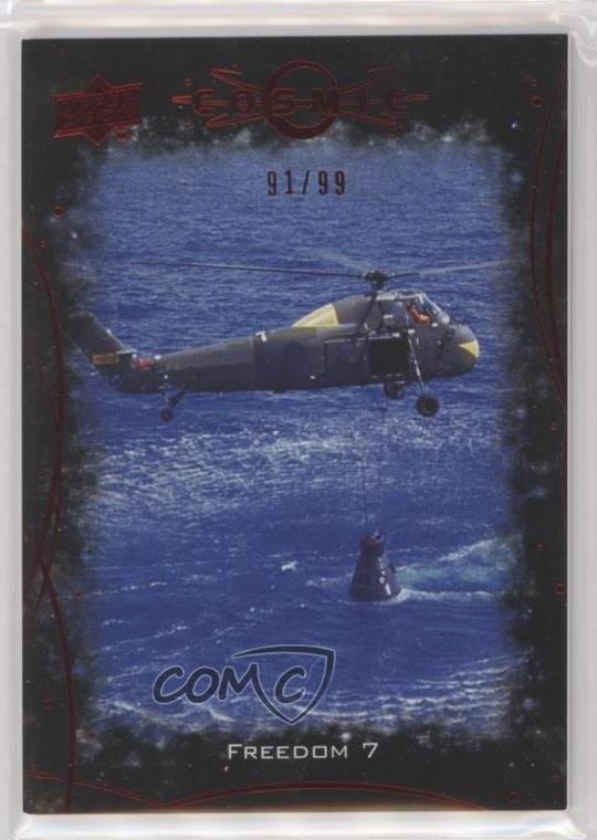 Upper Deck Cosmic Red Shift 2022 91/99 Freedom 7 #11 gd1