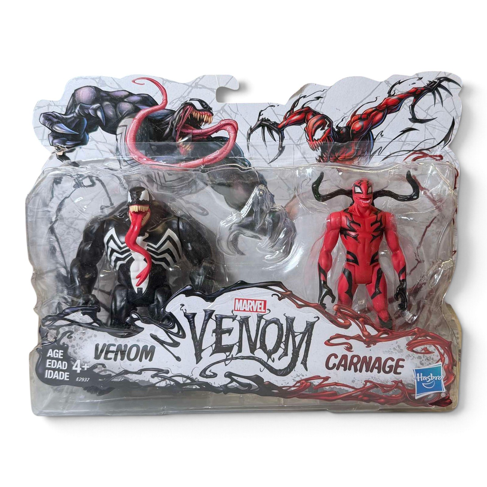 Marvel Venom Carnage Hasbro Action Figure Confezione da 2 Spider-Man [SCATOLA DANNEGGIATA]