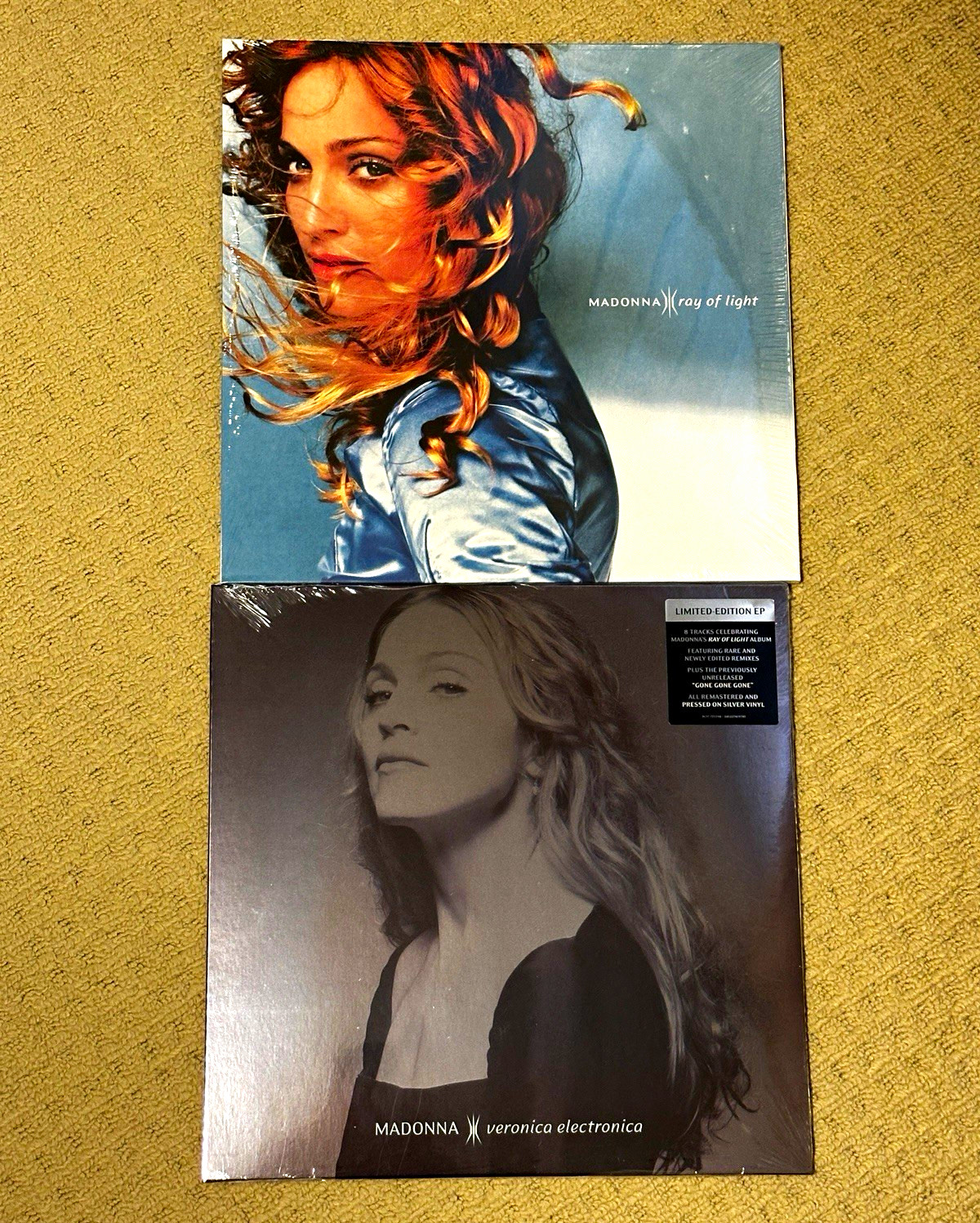 Madonna Ray Of Light & Veronica Electronica (Silver) Vinyl Bundle New/Sealed