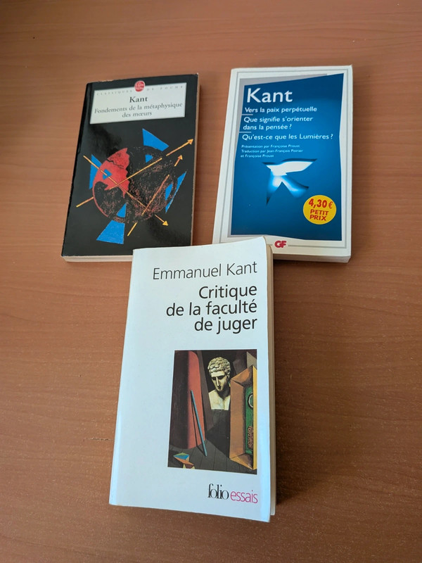 Kant _ lot de 3