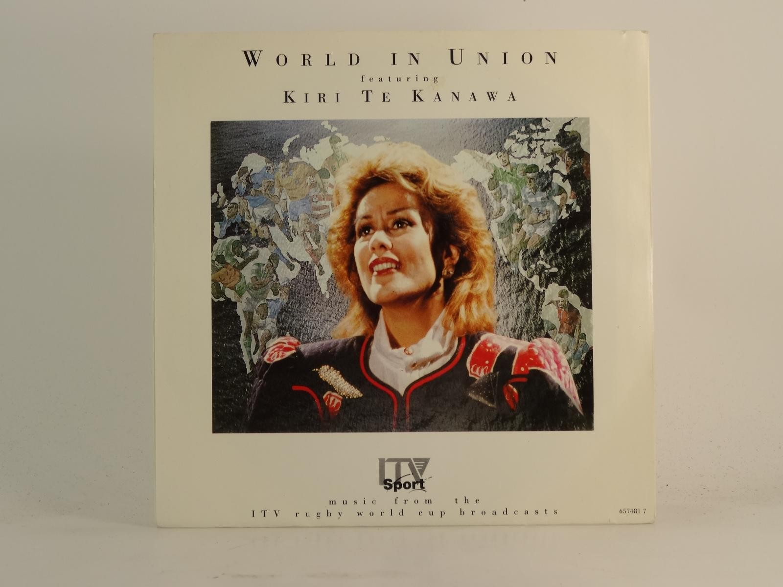 KIRI TE KANAWA WORLD IN UNION (1) (78) 3 Track 7" Single plus Picture Sleeve COL