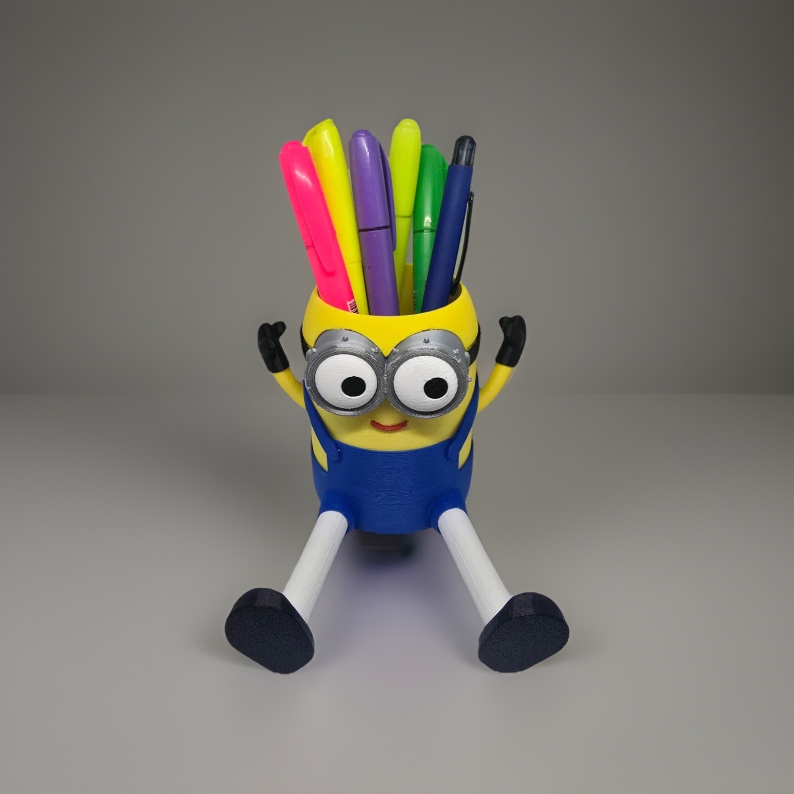 Portapenne Minion Porta Cellulare Stampa 3D Cattivissimo Me Scrivania Ufficio