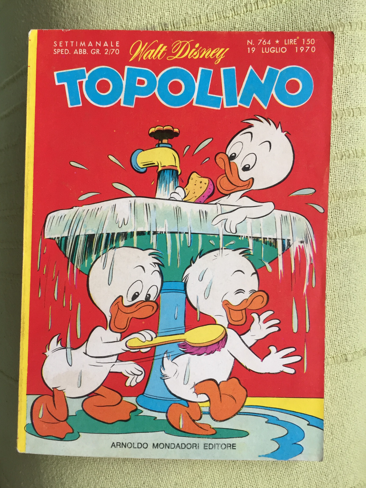 TOPOLINO N° 764 - 19 LUGLIO 1970, CON I BOLLINI. OTTIMO+