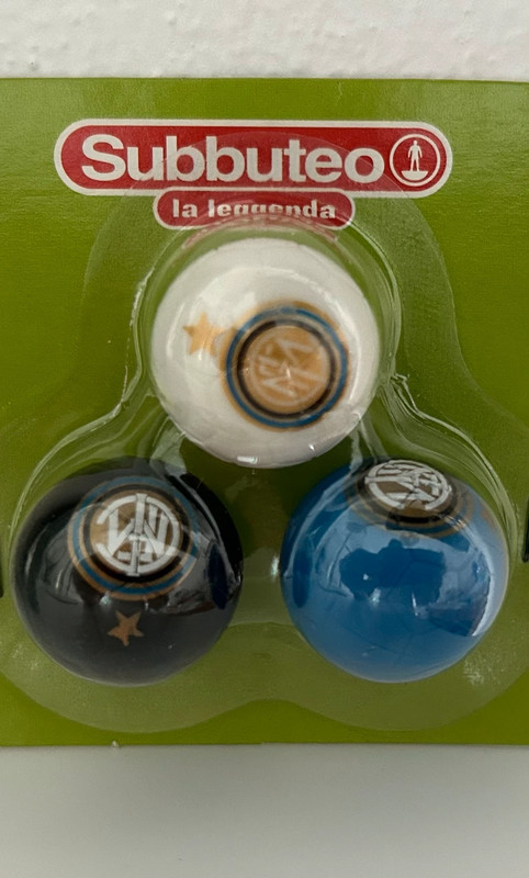 Subbuteo La leggenda Set 3 palline Inter originali! - Prezzo competitivo