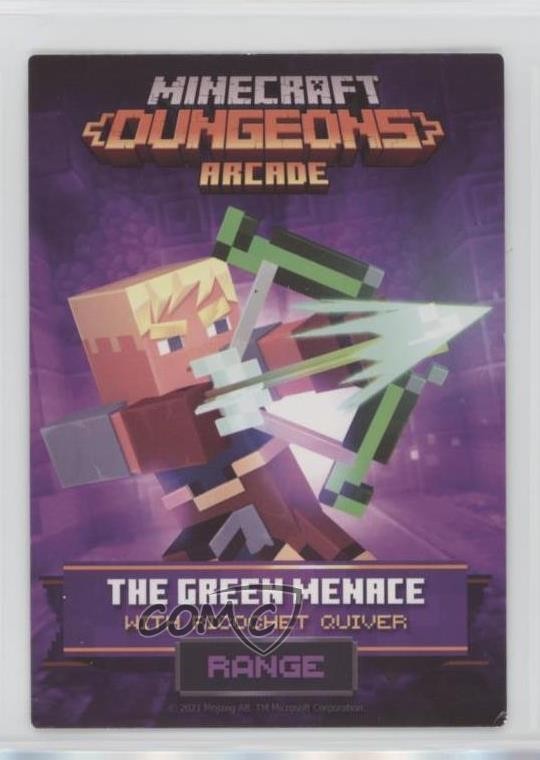 Carte Vending Arcade Minecraft Dungeons 2021 Rare La Minaccia Verde #25 07mp