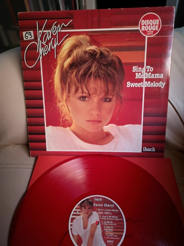 Disque Vinyl 33T - Karen Cheryl - Sing to me Mama - Sweet Melody
