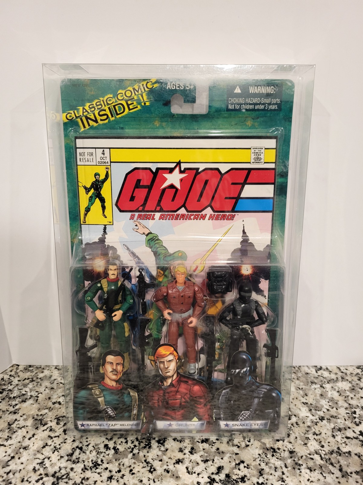 Zap Grunt Snake Eyes Confezione Fumetti 2004 G.I. JOE COBRA 25° NUOVO MOC