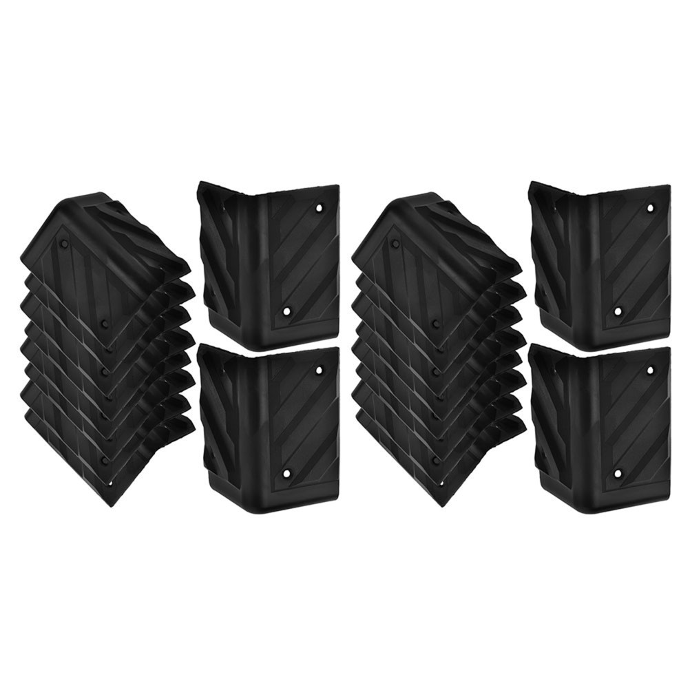 96 pcs Speaker Corner Protectors - Black Plastic Cabinet Edge Guards - Right