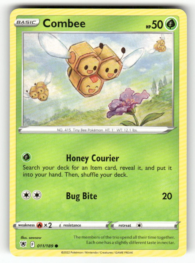 Combee 011/189 Pokemon Radianza Astrale Comune Giocato Leggermente