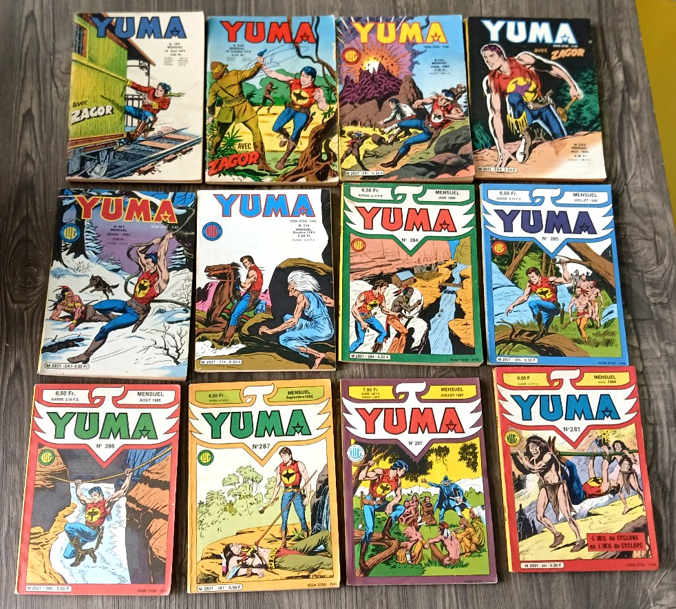 lot de 12 YUMA ZAGOR n° 198.204.261.262.267.276.284.285.286.287.297.281 LUG