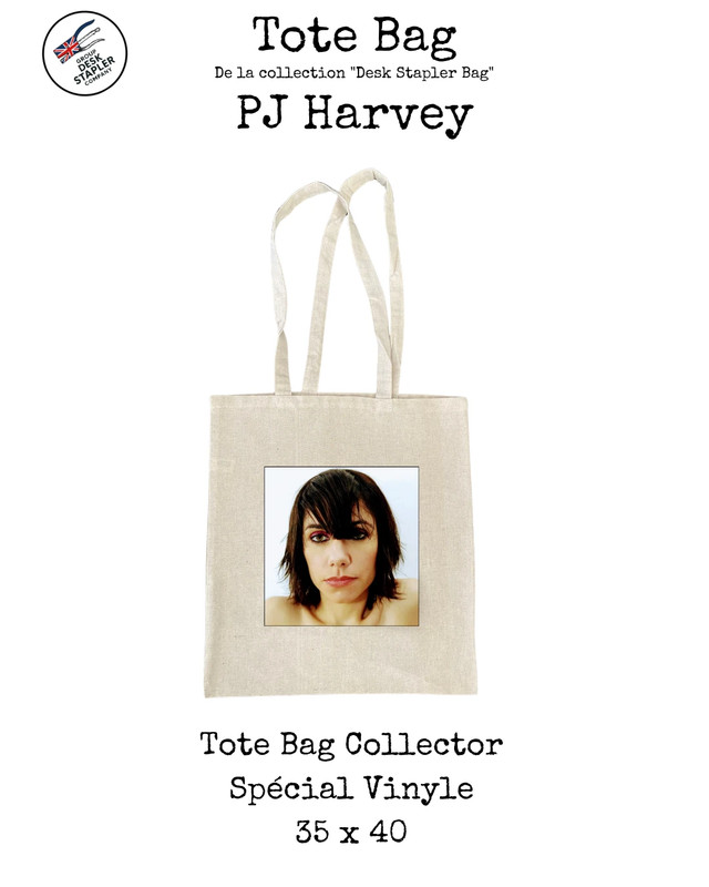 PJ Harvey tote bag coton 35x40 rock indé Mercury