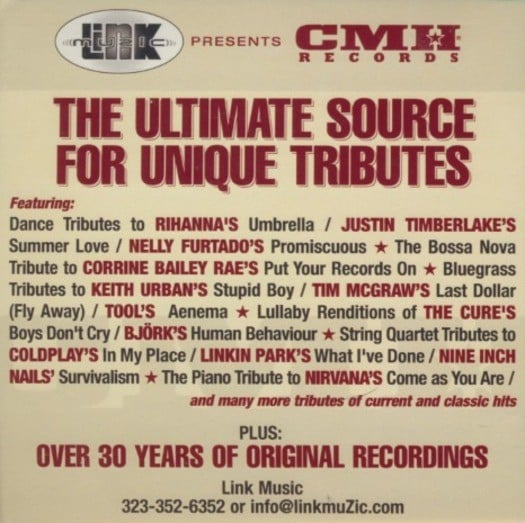 The Ultimate Source For Unique Tributes Vol 3! 2-Disc MUSIC AUDIO CD rock covers