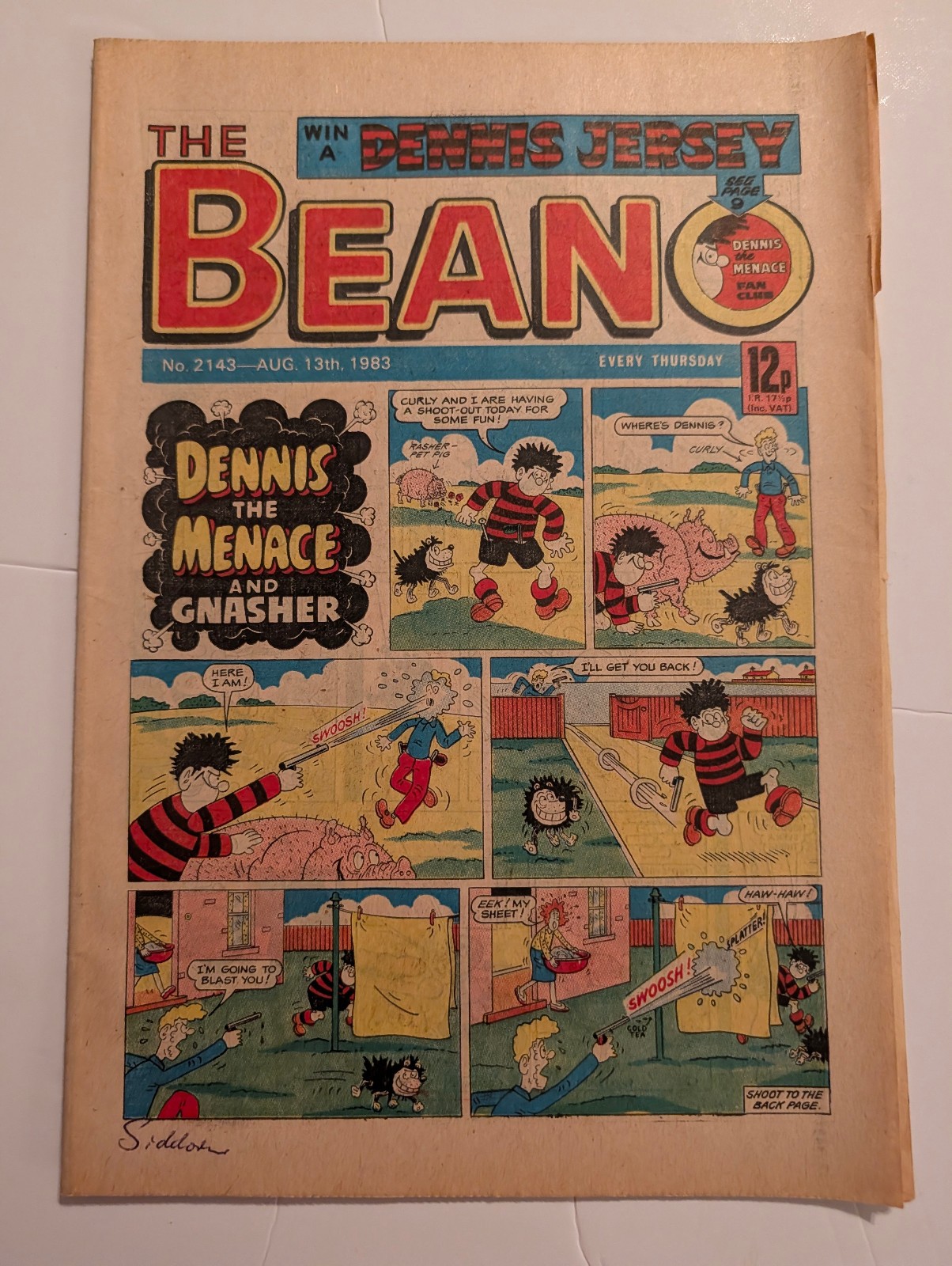 Beano Comic No 2143, August 13th 1983.