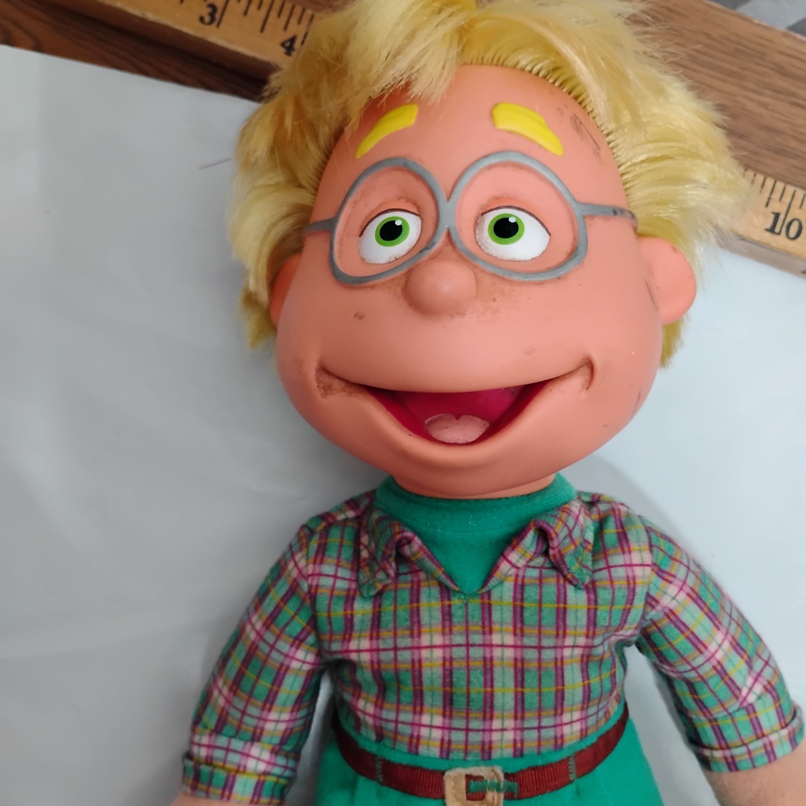 Vintage The Puzzle Place My Friend Doll Ben Olafson 14" Peluche Fisher Price 1994 PBS