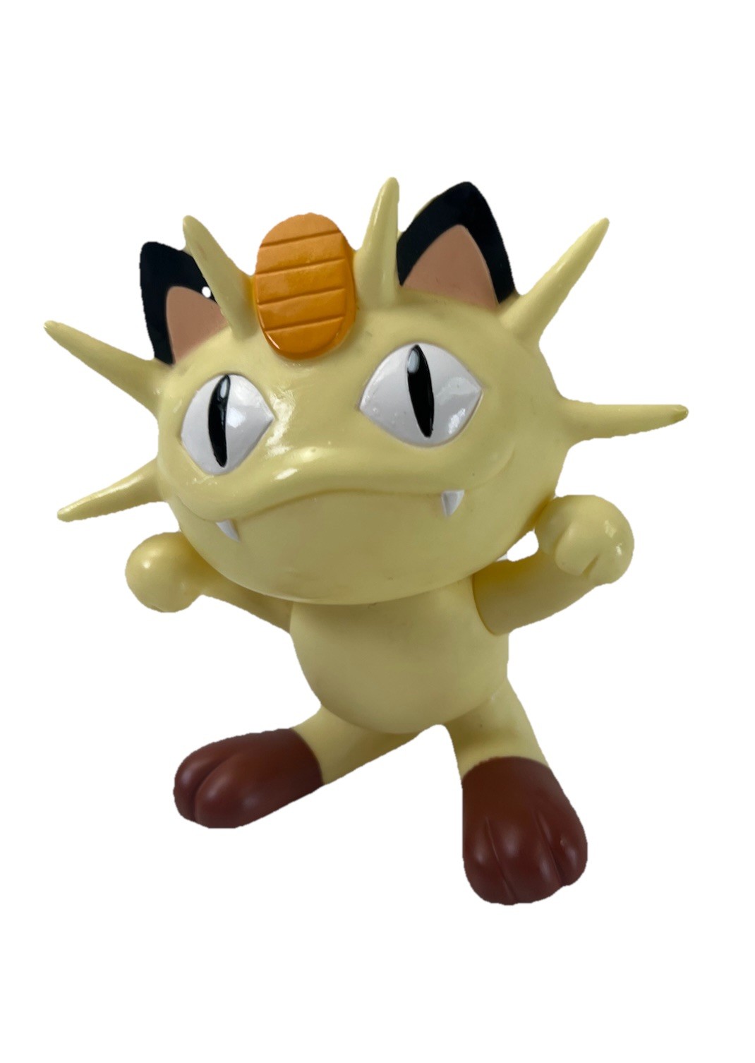 Modellino giocattolo vintage 1998 Tomy Pokemon Meowth Deluxe articolato 5 pollici
