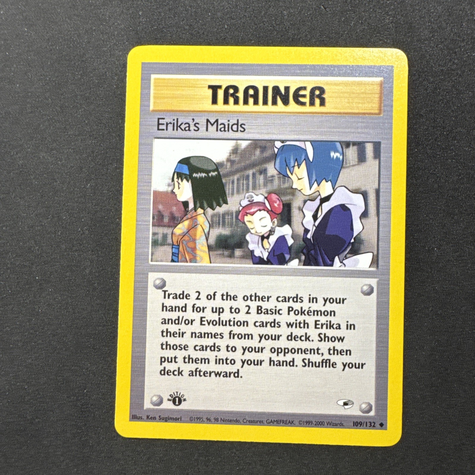 Erika's Maids 109/132 Gym Heroes Allenatore Regolare Pokemon MJ