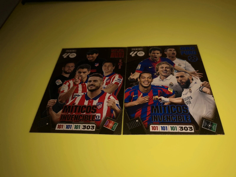 Panini adrenalyn la liga miticos invencible atleti + oro puro