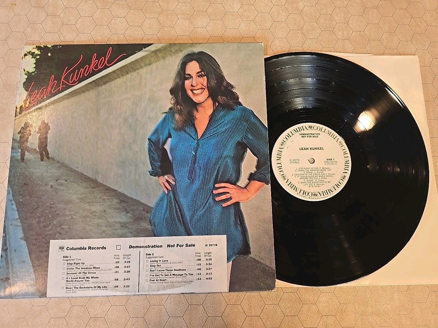Leah Kunkel-1979 Columbia Records White Label Promo JC35778 LP Stereo