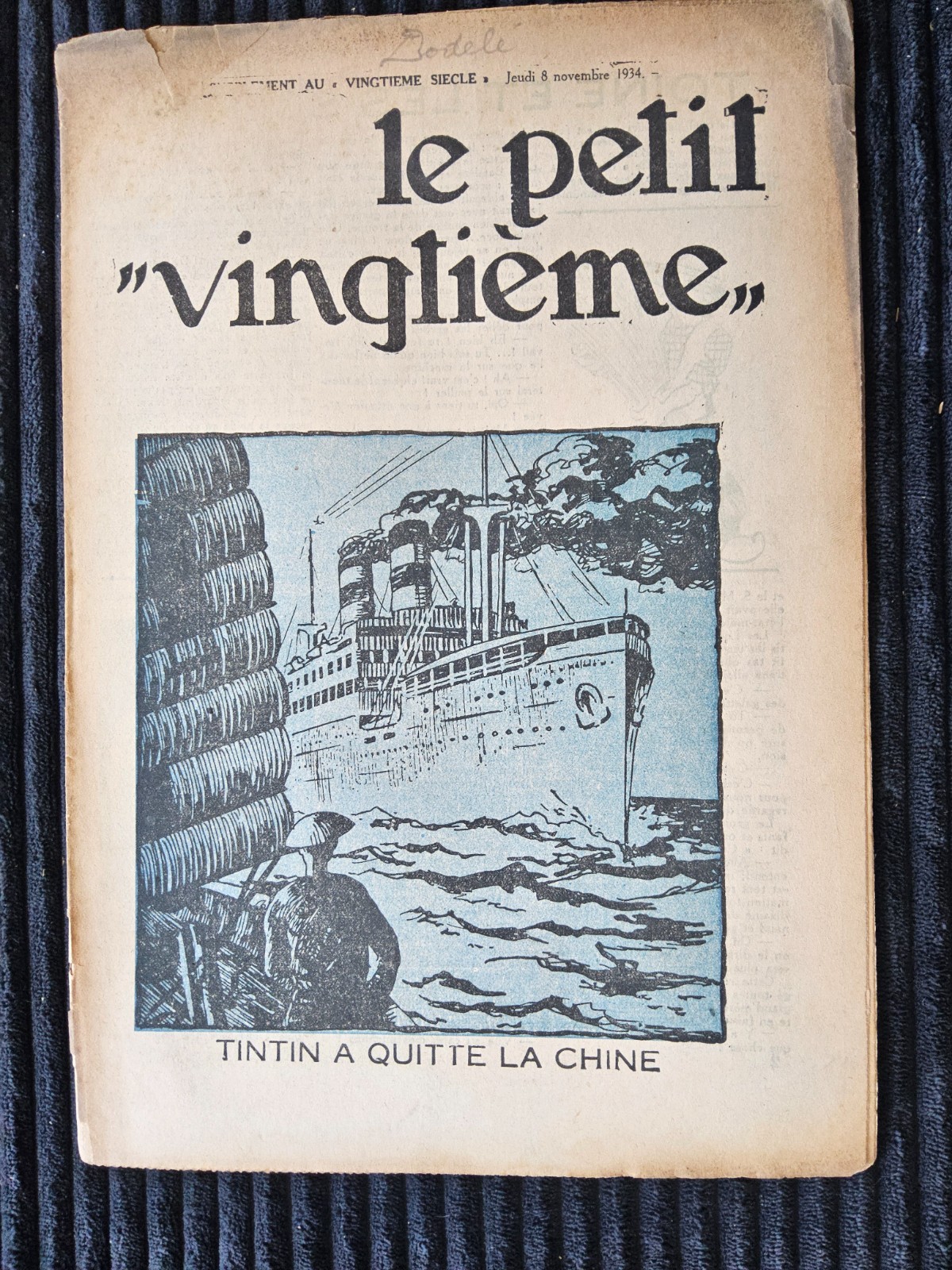 Tintin - Petit Vingtième - Numéro 45 de 1934