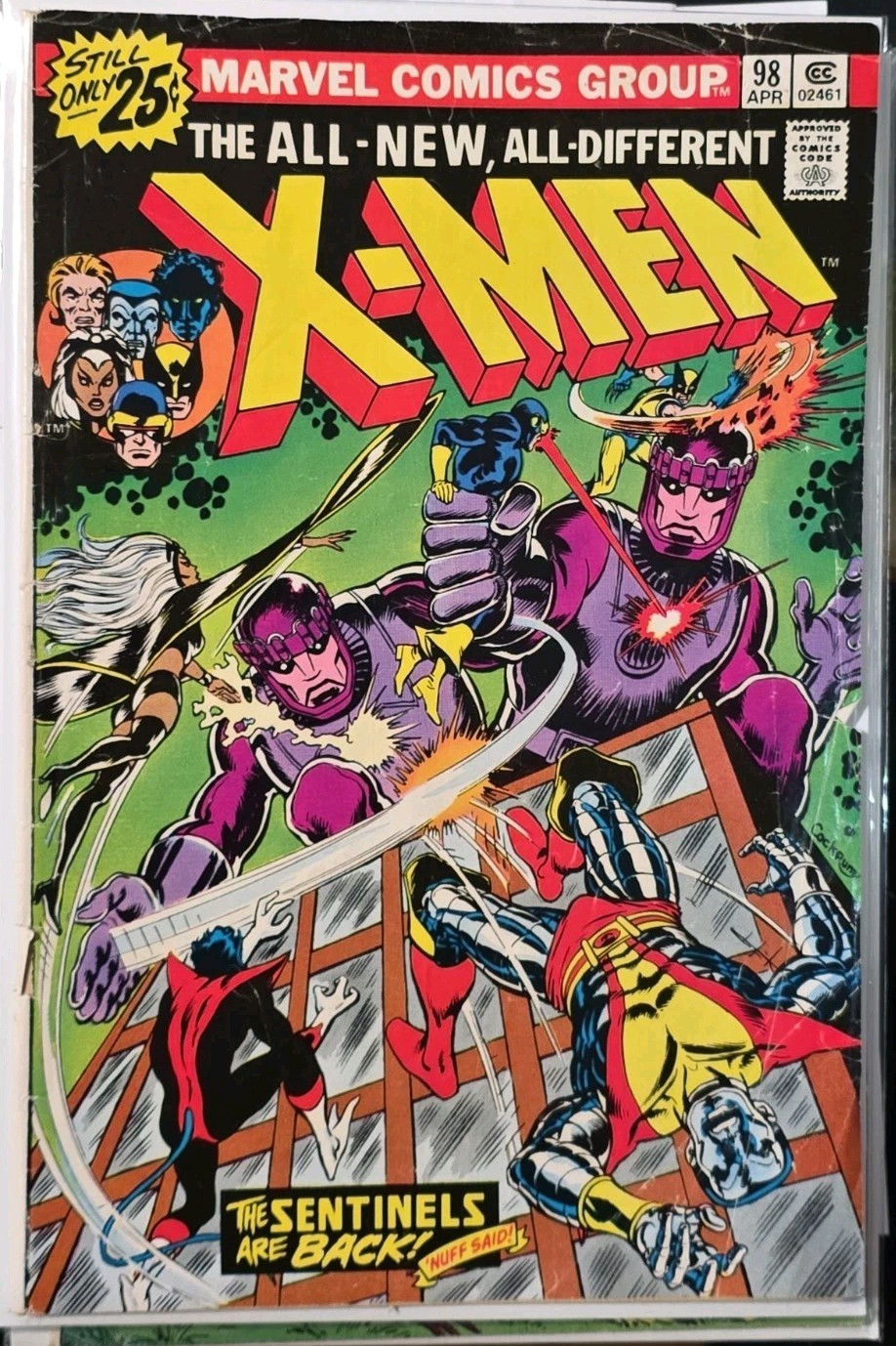 X-MEN #98 *Low Grade GD (2.0) IMO •Detached Cover!• Pics! MARVEL, 1976 CLAREMONT