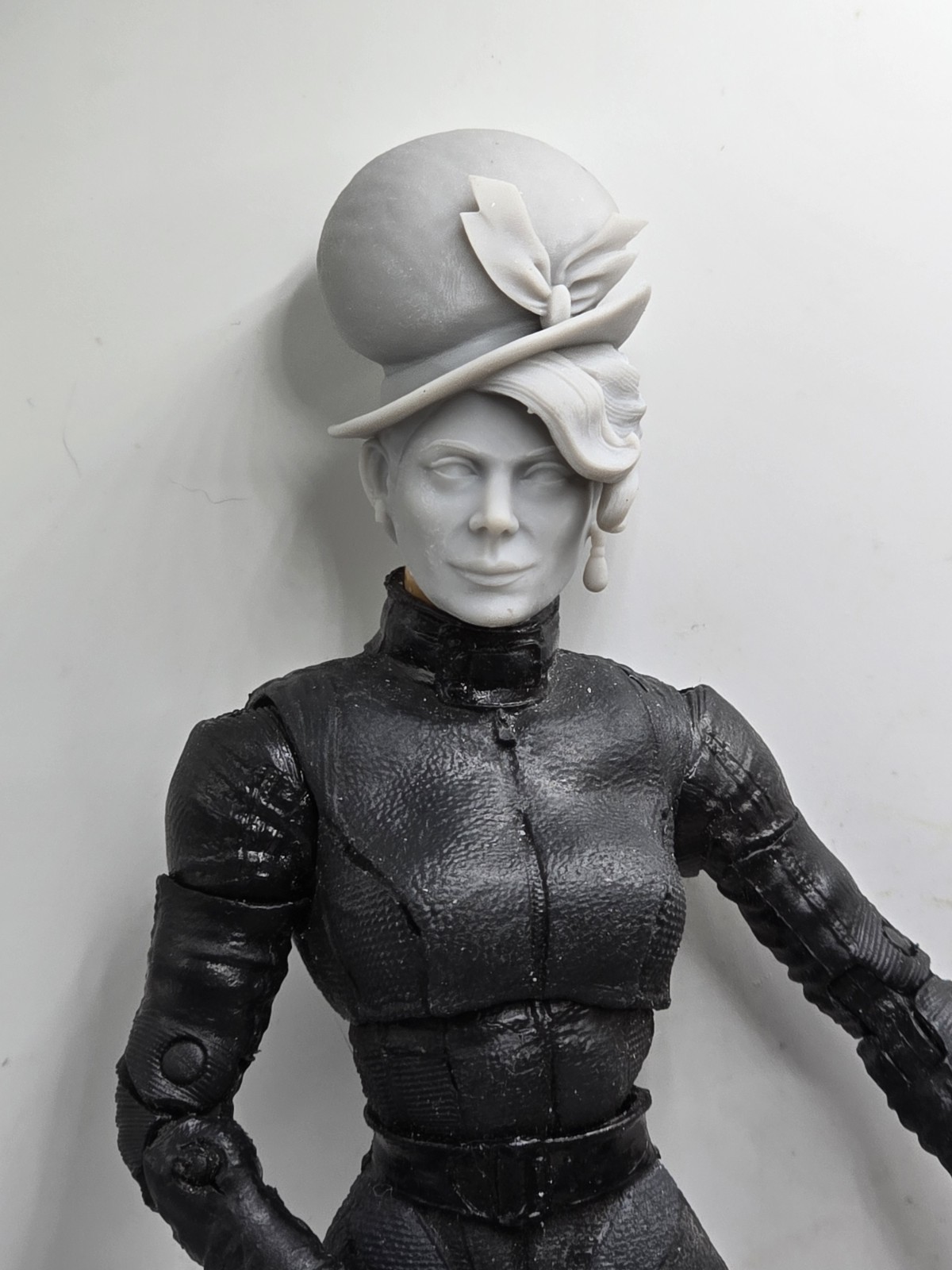 3d Print Bat Vigilante Returns ICE PRINCESS HEAD#2 1:10 7" SELECT DC MULTIVERSE 