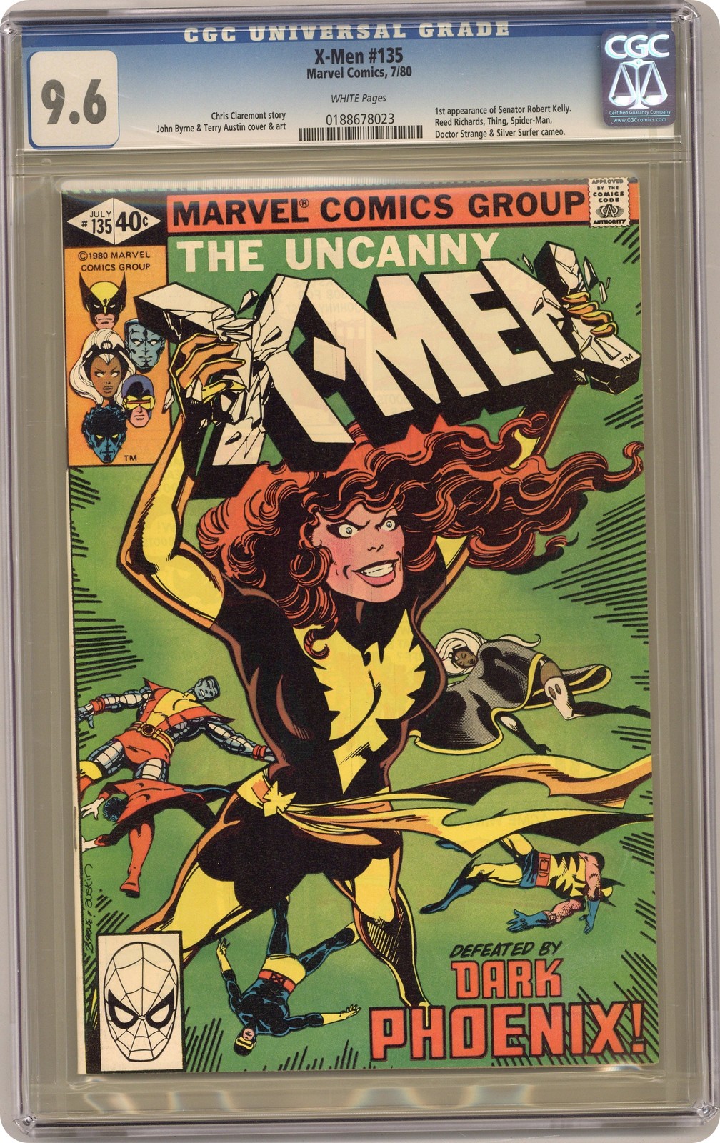 Uncanny X-Men #135D CGC 9.6 1980 0188678023