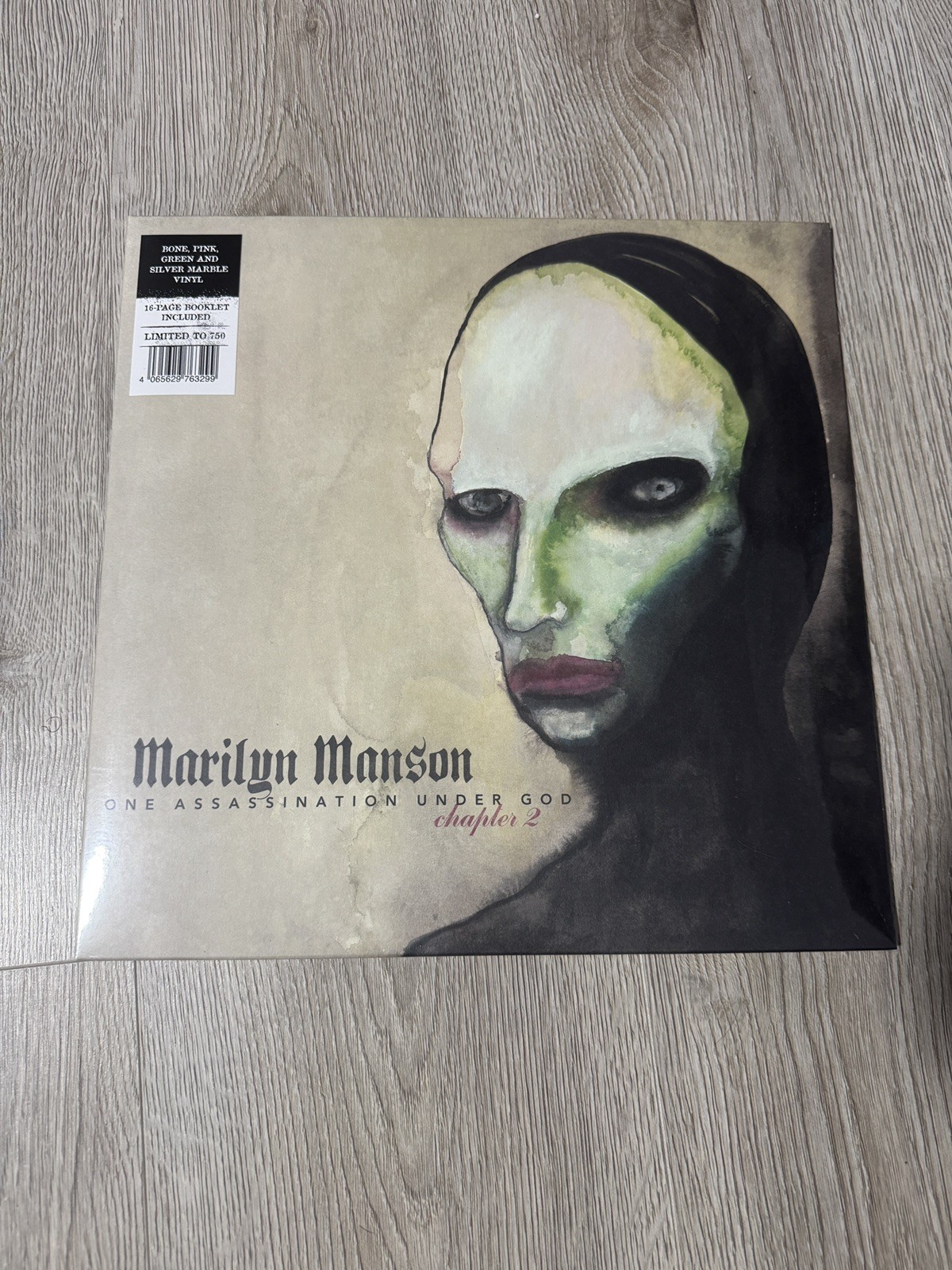 Marilyn Manson One Assassination Under God 2 Bone Pink Marbled Vinyl 