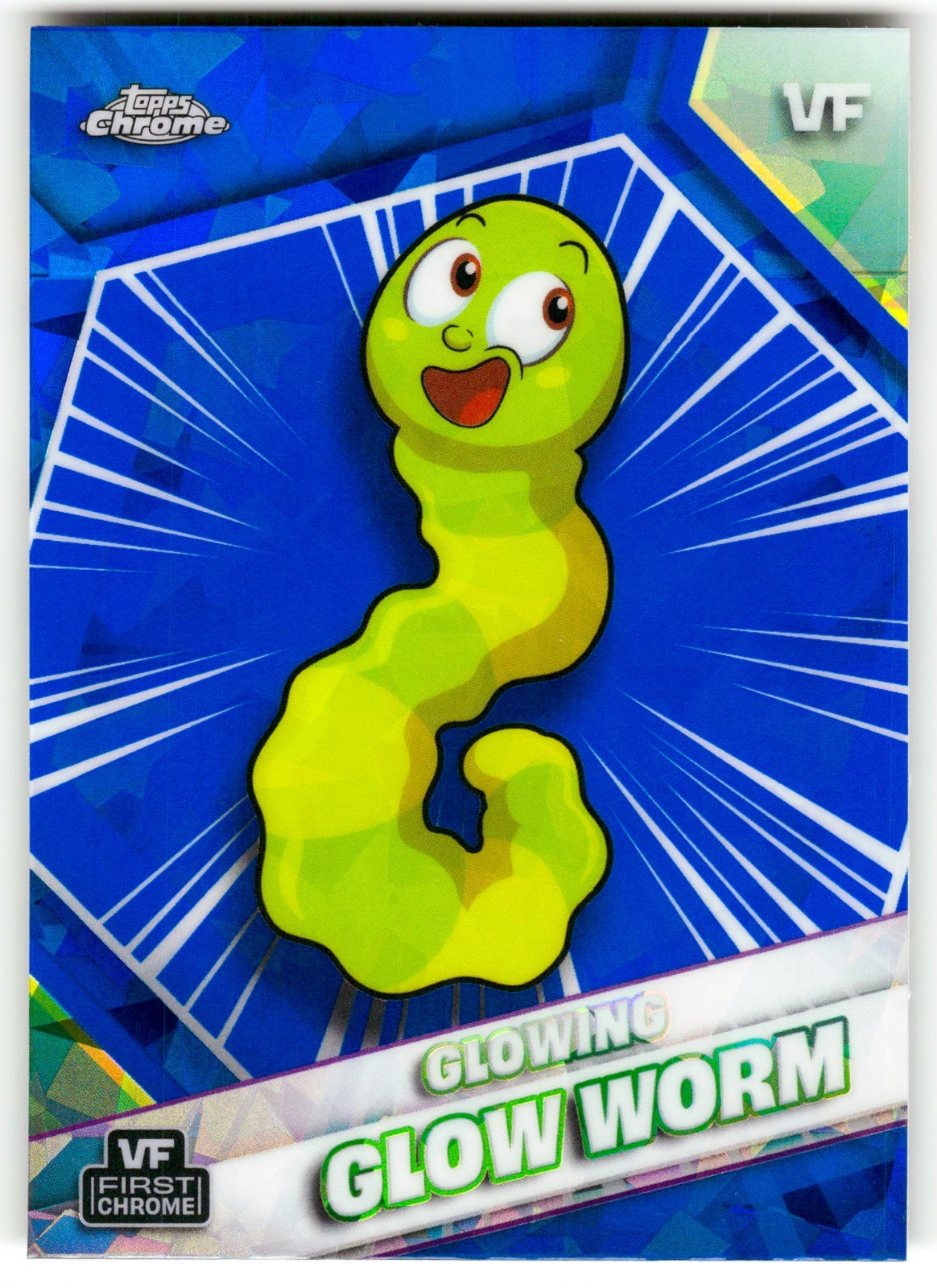 Glowing Glow Worm VeeFriends 2026 Topps Chrome Sapphire Card