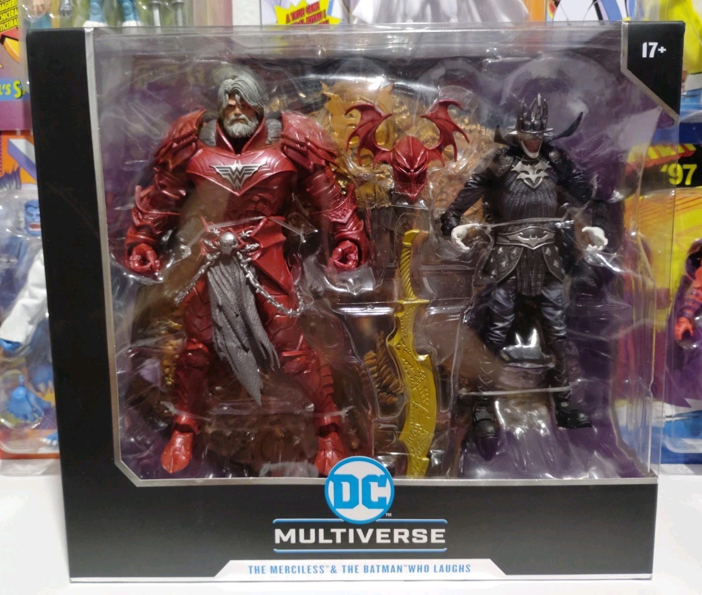DC Multiverse Merciless & The Batman Who Laughs Figure 2 Pack Mcfarlane Nuovo con scatola