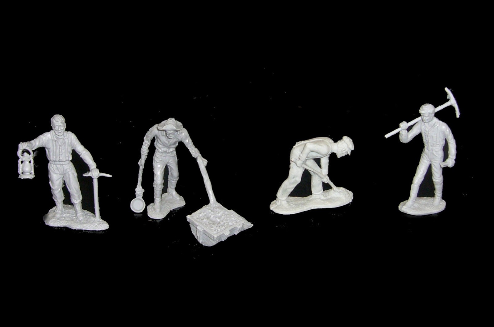 MARX Gold Miners & Prospectors soldatini giocattolo plastica western playset