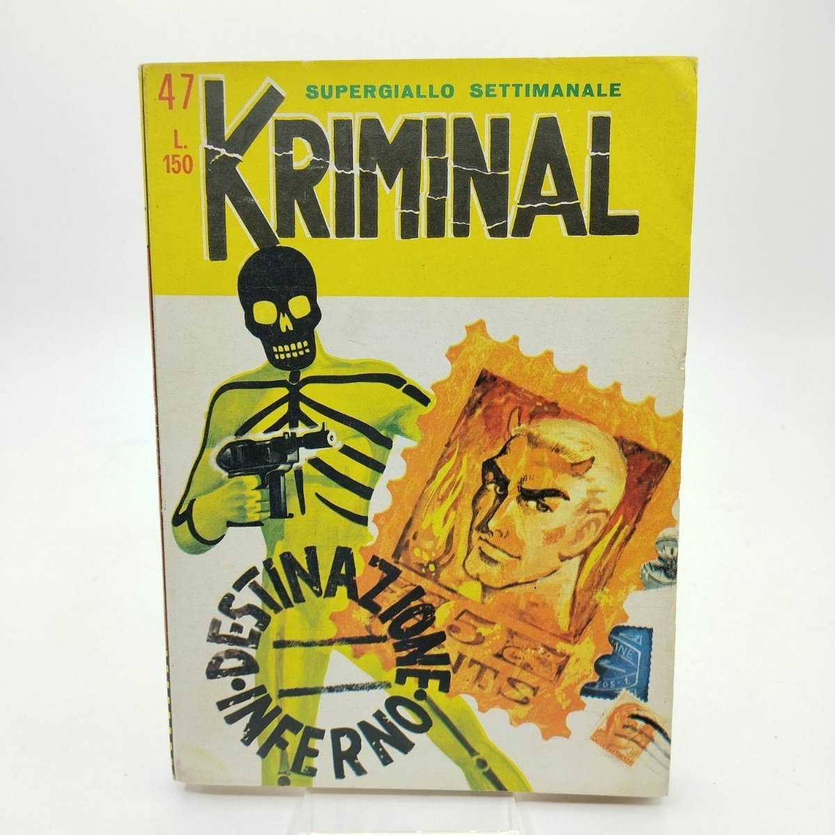 KRIMINAL N. 47  EDICOL A MAGAZZINO   AUT. 6636  ED. CORNO MAG. 1966 [UFF-32-47A]
