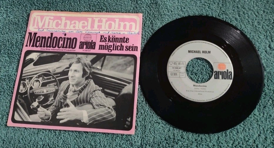 Michael Holm - Mendocino - 7" Record.