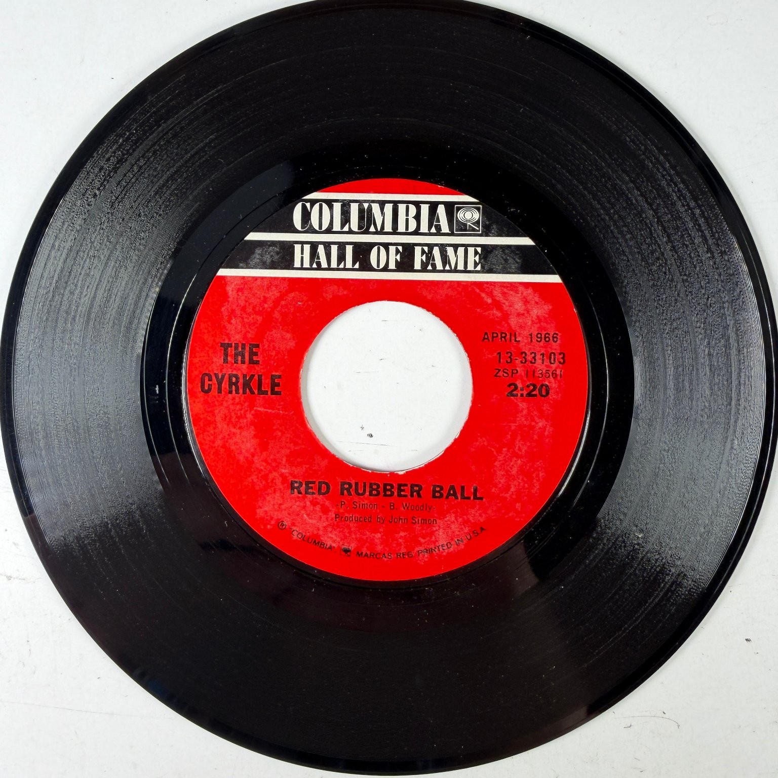 The Cyrkle - Red Rubber Ball / Turn-Down Day 7" 45 RPM Single Reissue Pop Rock