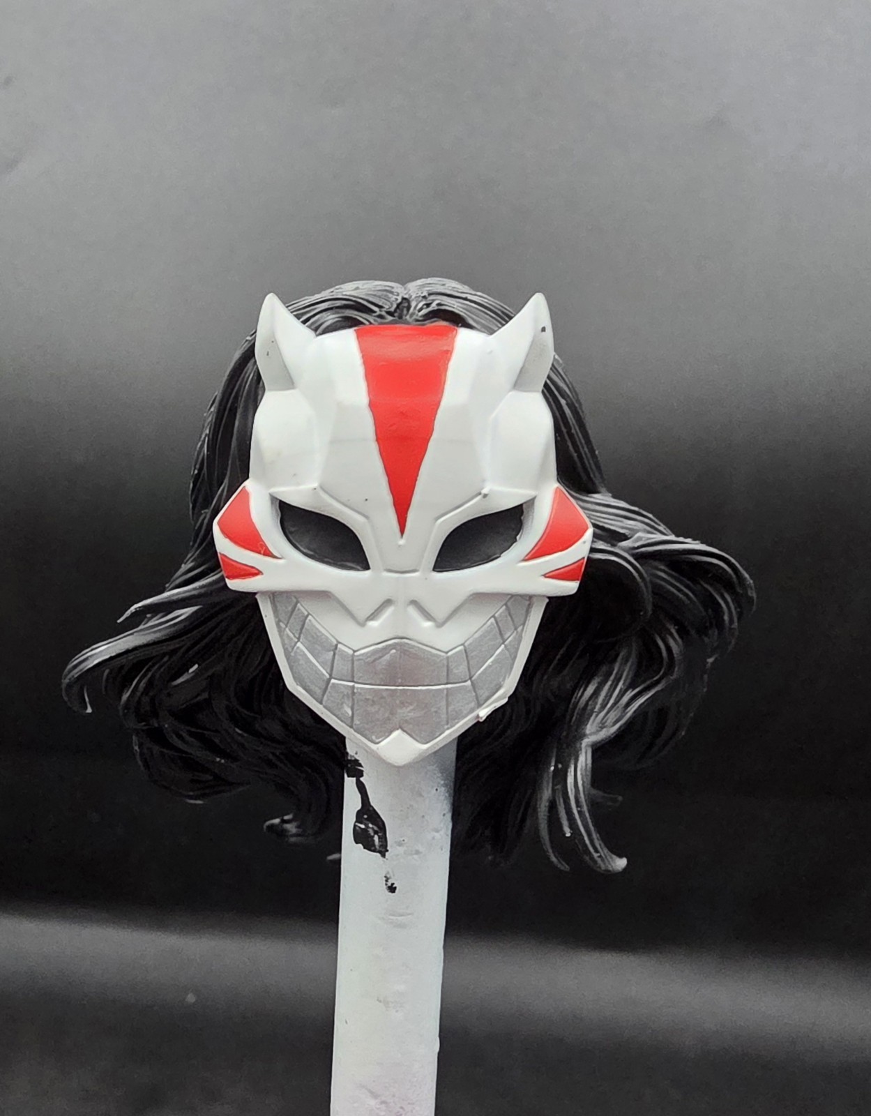 Testa di Cheshire personalizzata Marvel Legends scala 1/12 dipinta