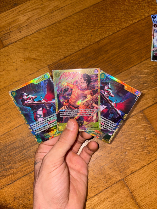 One Piece TCG lotto SEC Mihawk OP14 + Ace OP07 | carte da collezione