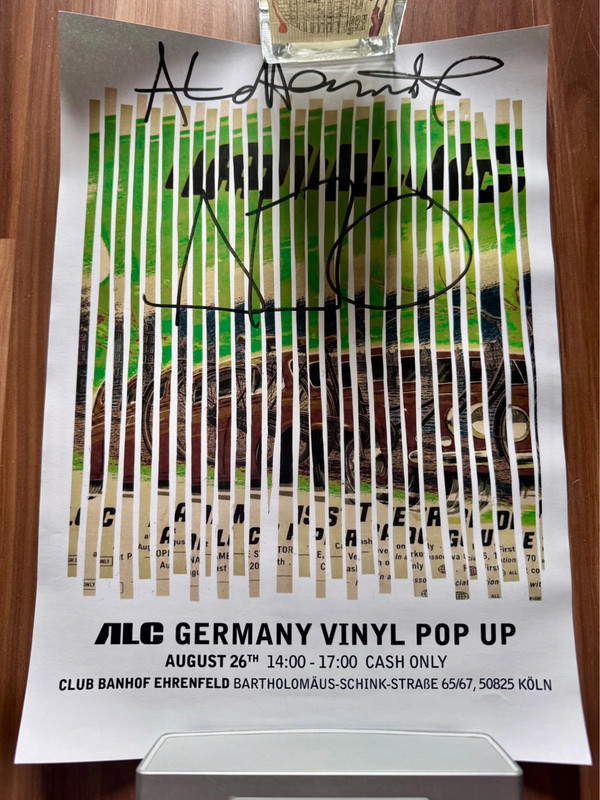 The Alchemist Poster Pop-Up Köln signiert Vinyl Hip Hop