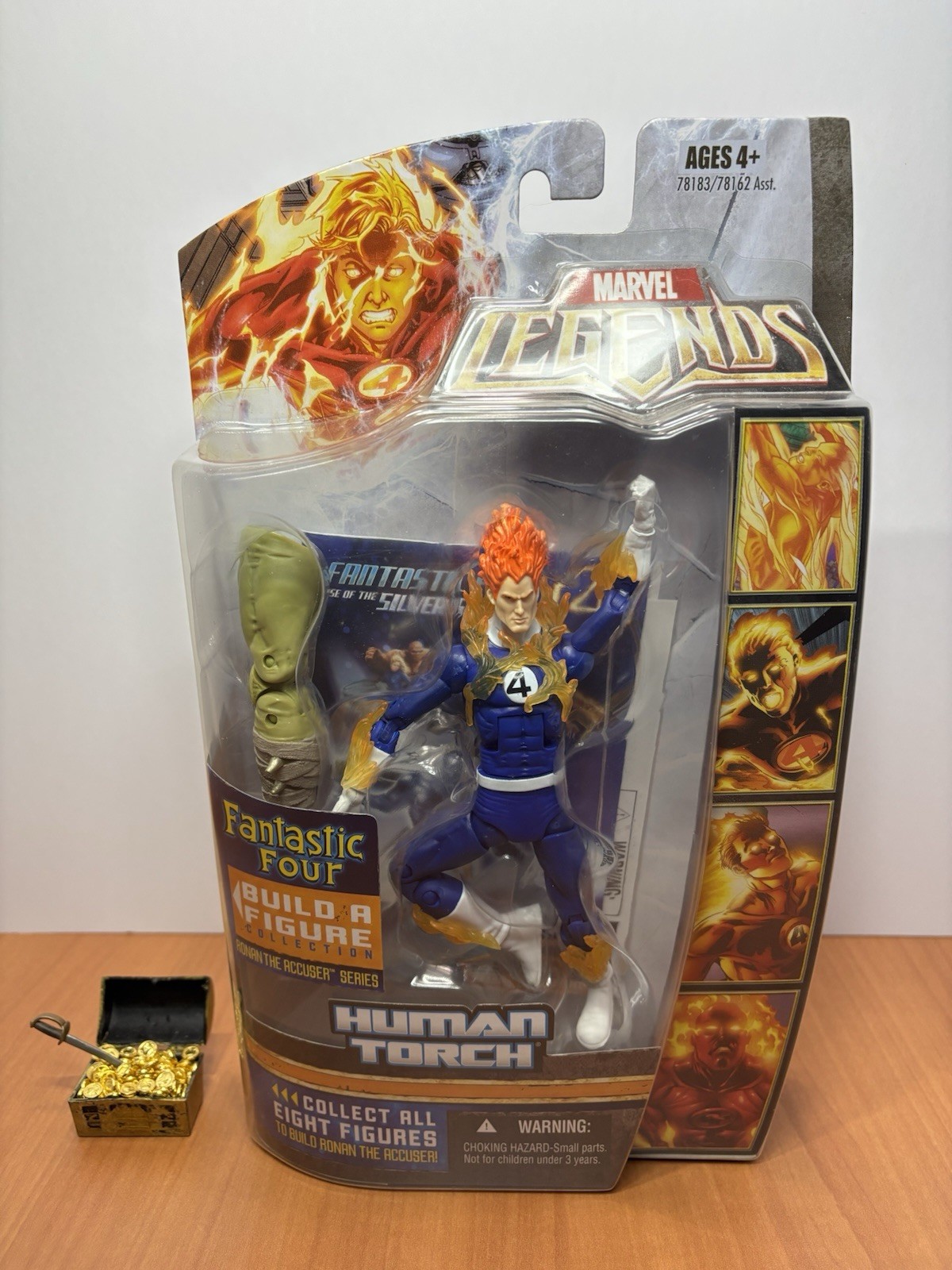 Marvel Legends Fantastic Four Human Torch Build-A-Figure Parte Serie Ronin