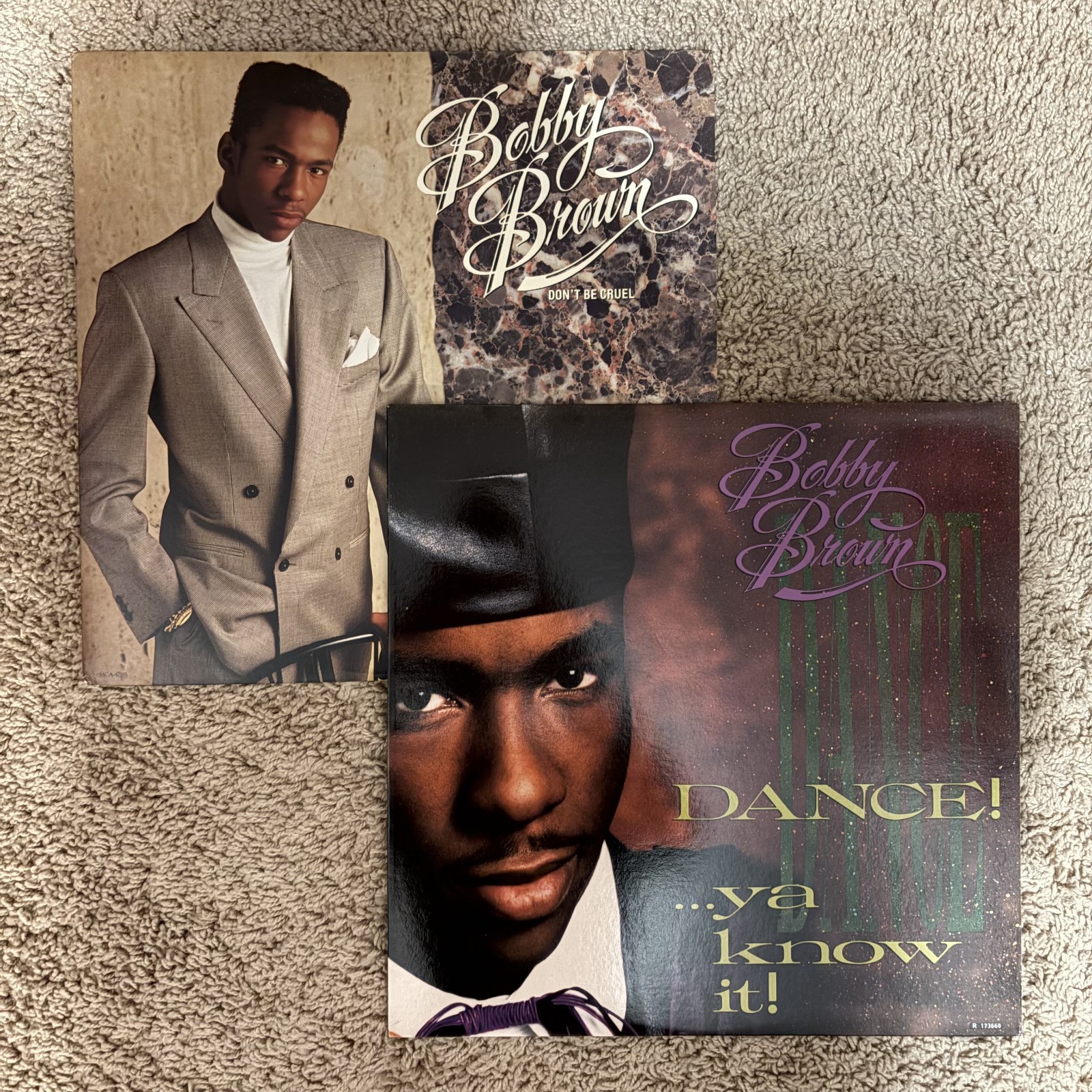 2 Bobby Brown vinyl record Dance Ya Know It Don't Be Cruel