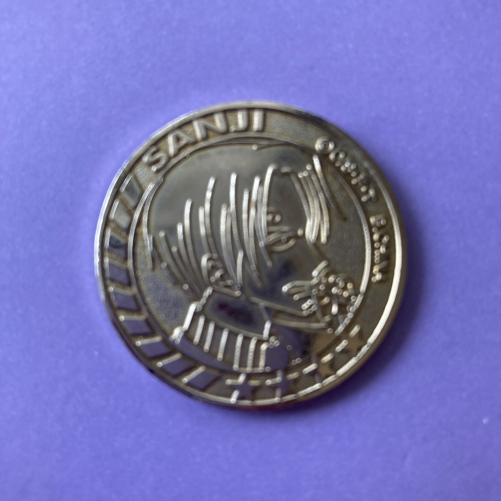 One Piece Metal Coin 100 Berry Straw Hat Skull Sanji Collectible Japanese