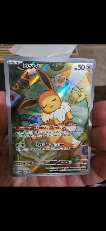 Eevee holo pokemon kaart