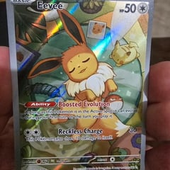 Eevee holo pokemon kaart