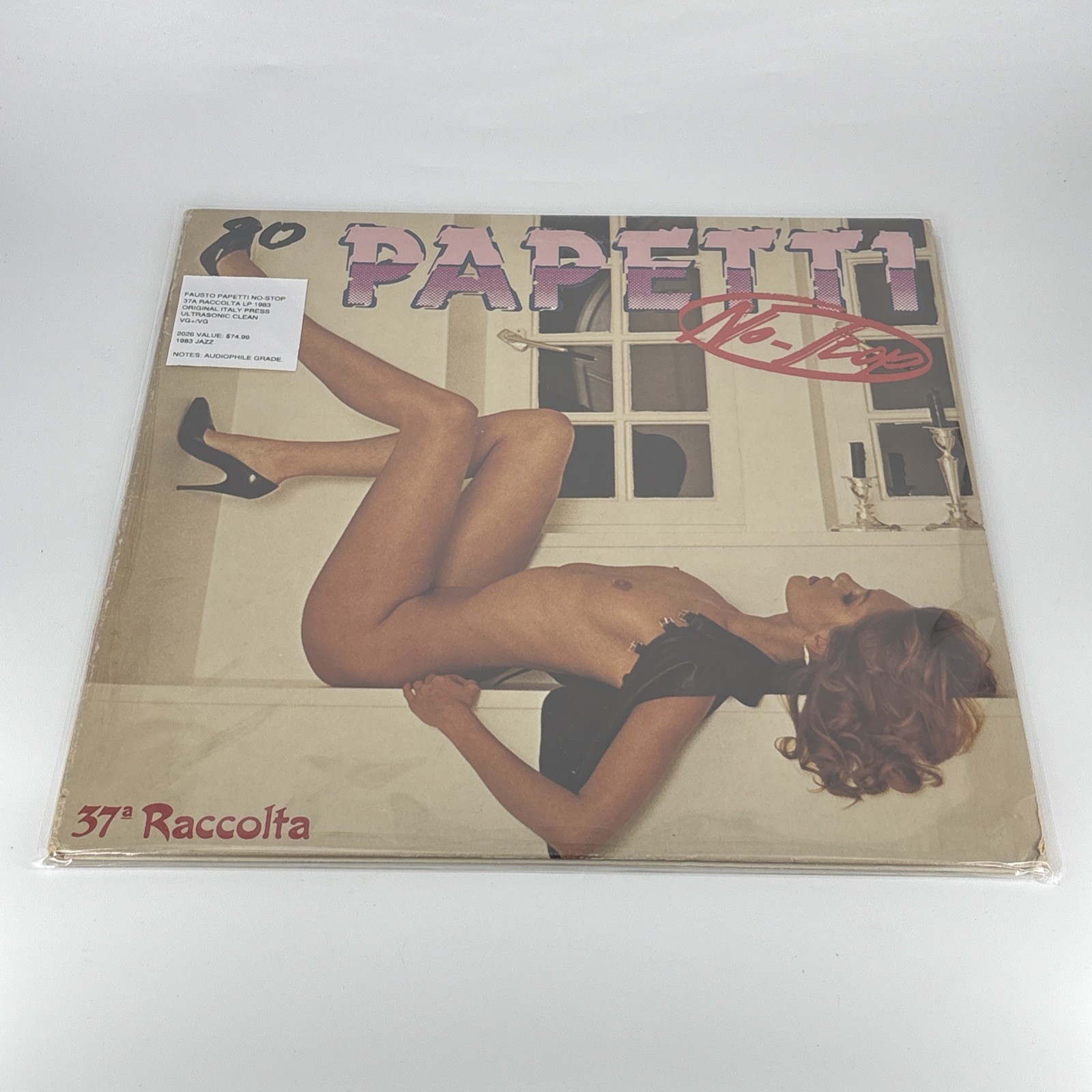 Fausto Papetti No-Stop 37A Raccolta Lp 1983 ORIG Italy Ultrasonic Clean VG+/VG