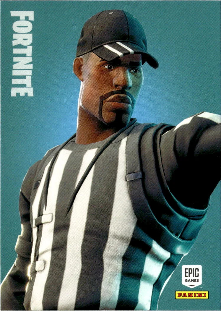 2019 Panini Fortnite Series 1 #143 Striped soldier uncommon outfit